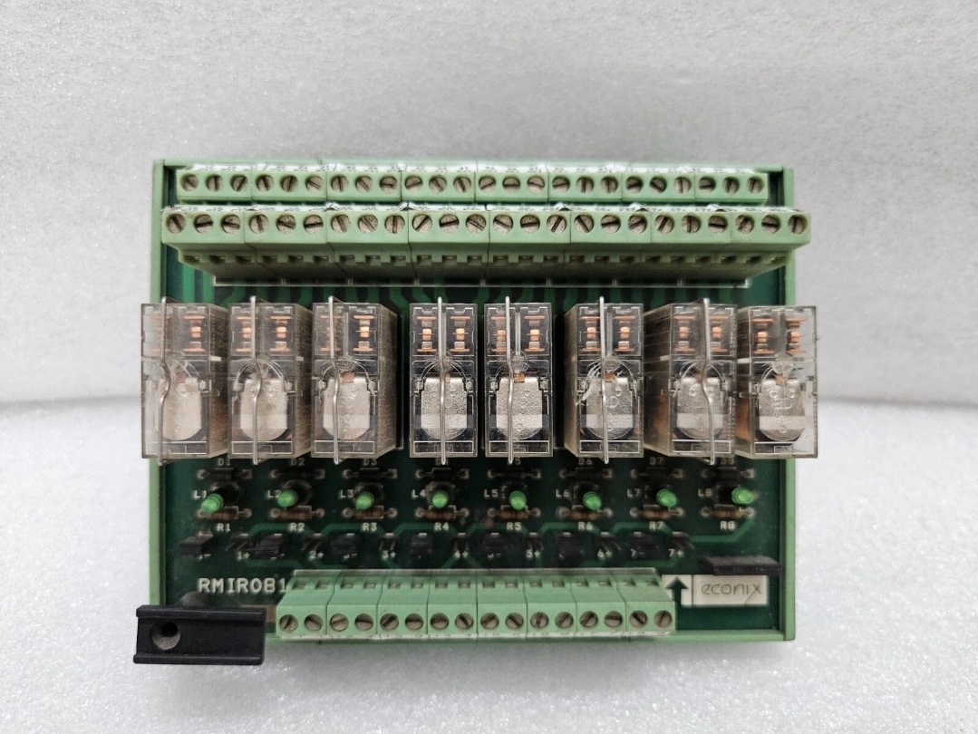 ECONIX RMIR081 DIN Rail Mounted 8 Channel Relay Interface Module