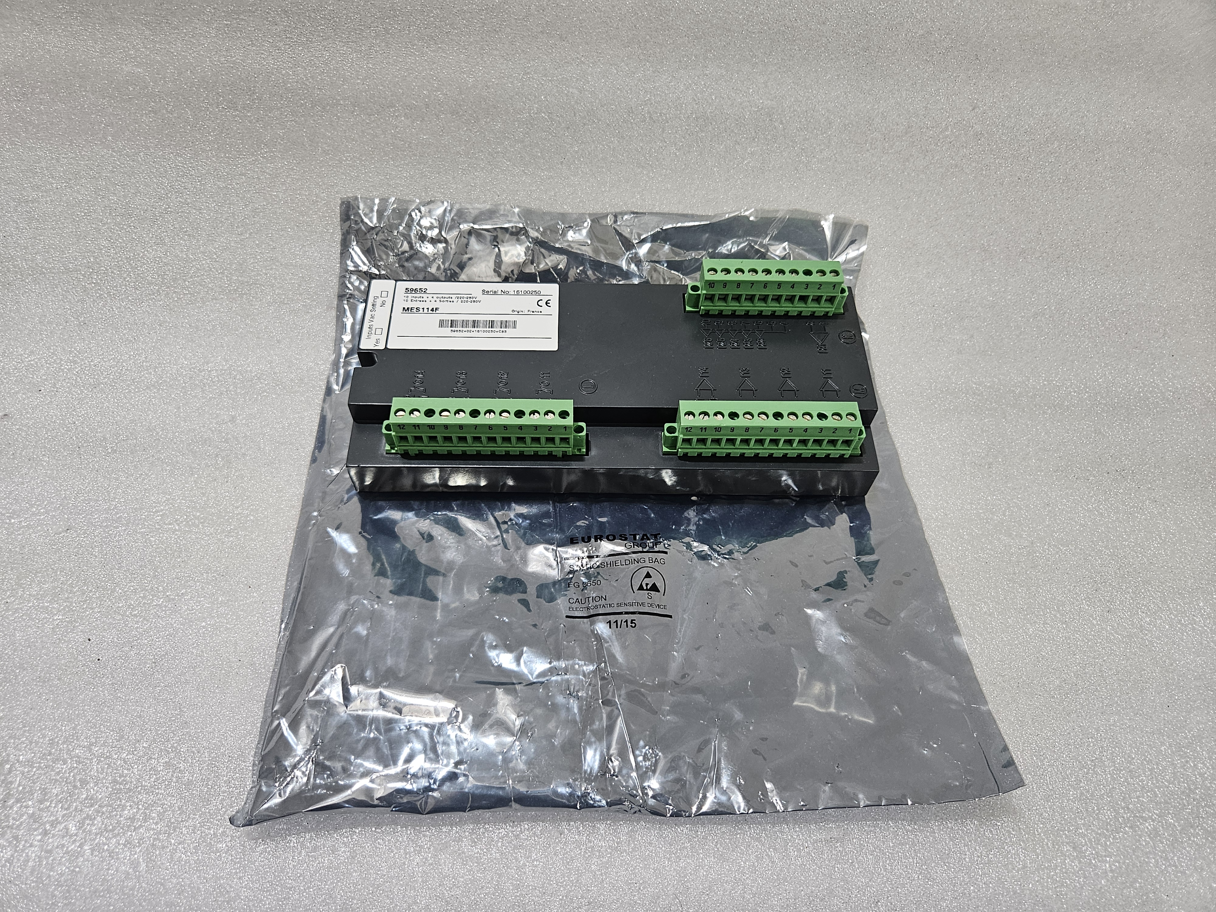 SCHNEIDER ELECTRIC MES114F I/O MODULE SEPAM SERIES 20