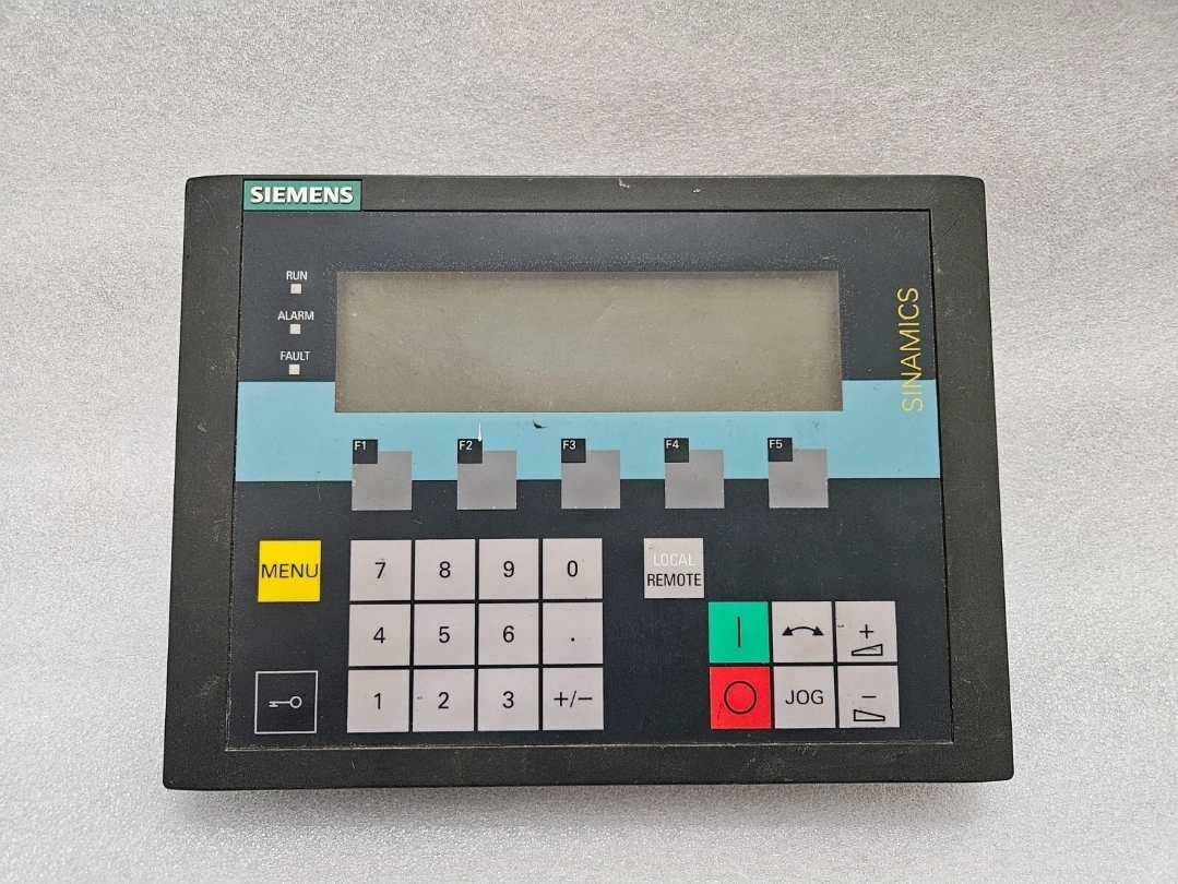 SIEMENS 6SL3055-0AA00-4CA5 OPERATOR PANEL SINAMICS(BACK COVER MISSING)